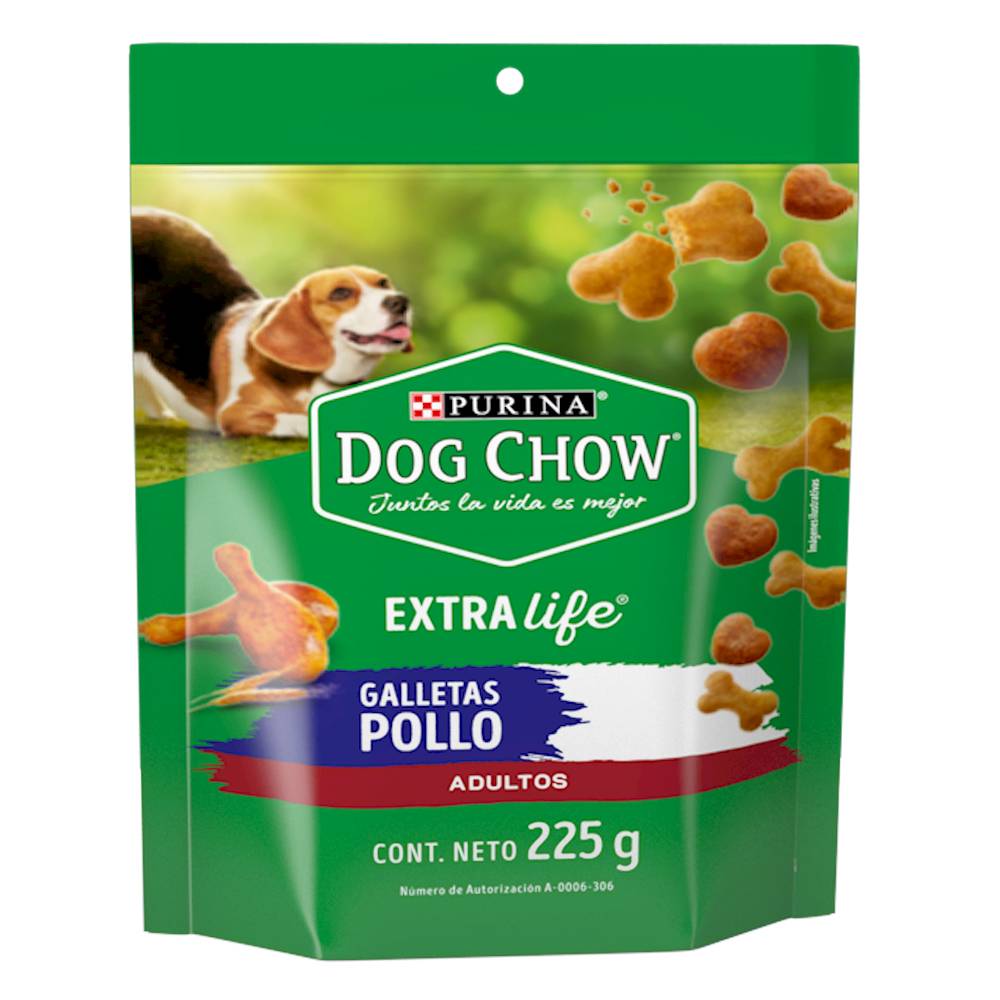 Dog chow galletas para adulto sabor pollo (bolsa 225 g)