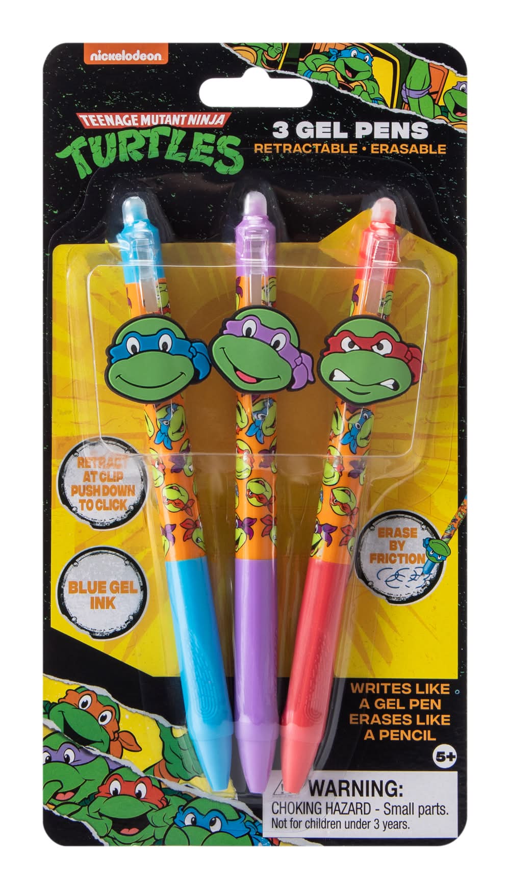 Licensed Gel Pens 3-Pack TMNT