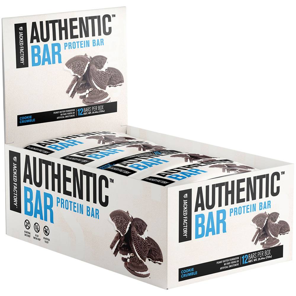 Jacked Factory Cookie Crumble Authentic Protein Bar