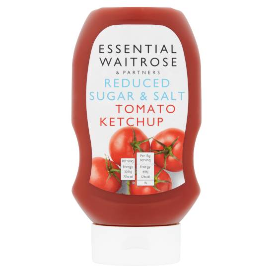 Essential Waitrose & Partners Reduced Sugar & Salt Tomato Ketchup