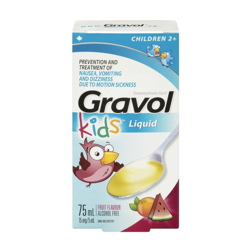 Gravol Kids Dimenhydrinate Liquid (75 g)