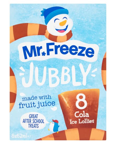 Mr Freeze Jubbly Cola Ice Lollies (8 pack)