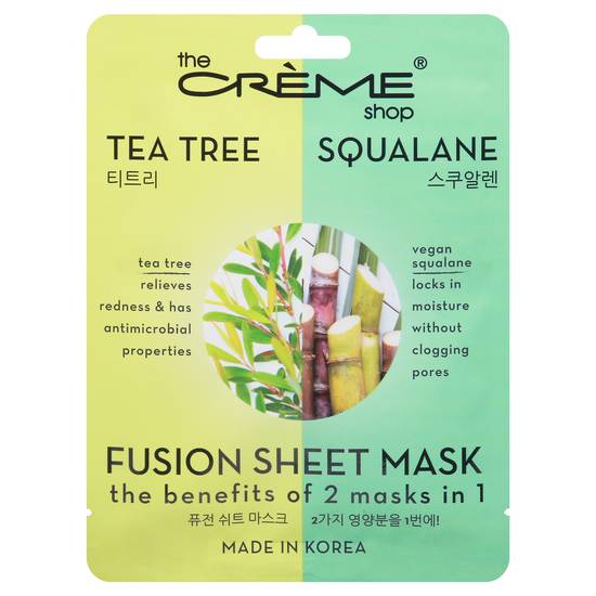 The Creme Shop Tea Tree Squalane Fusion Sheet Mask