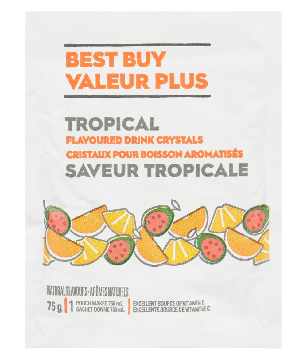 Best Buy Crystals Drink Mixes, Tropical (75 g)