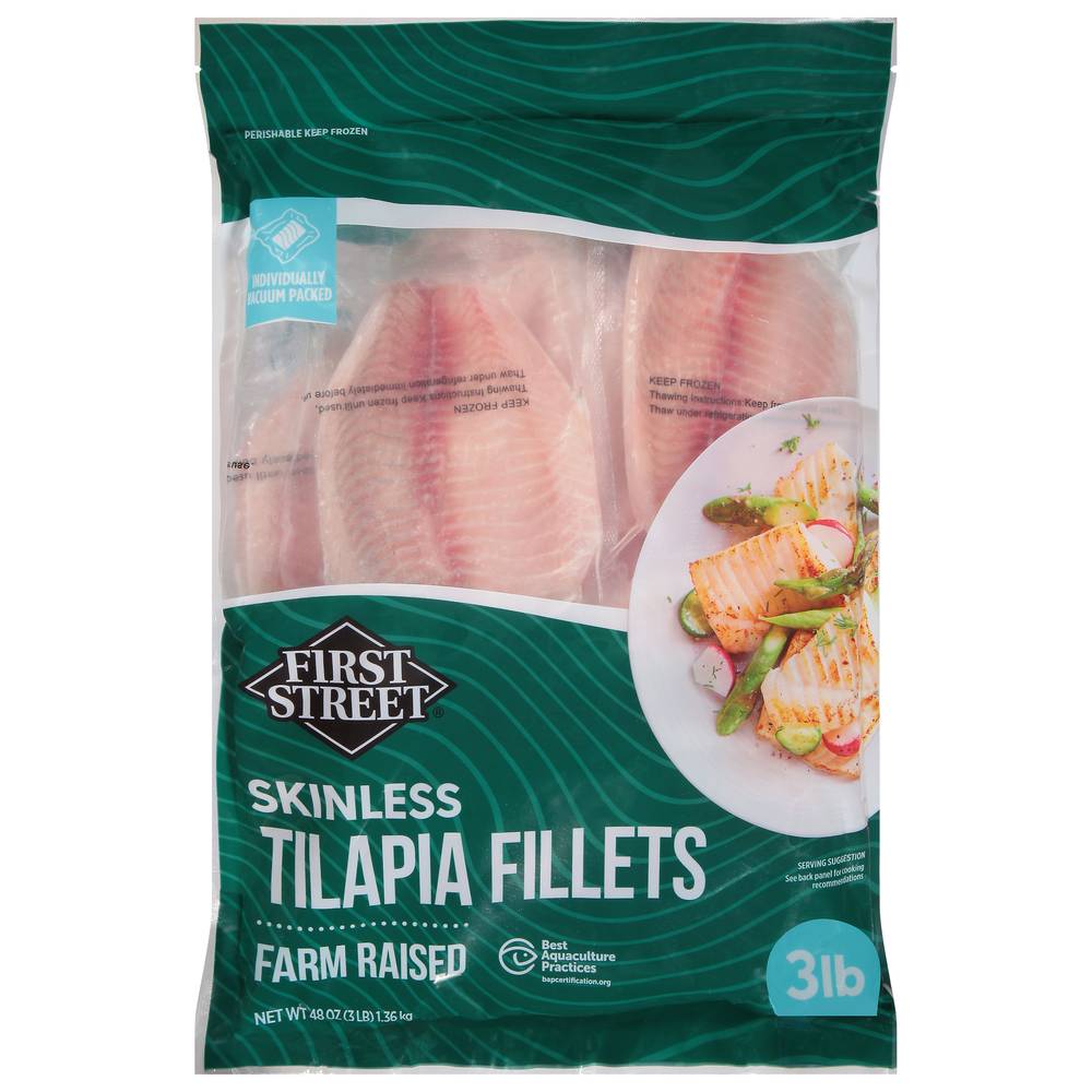 First Street Skinless Tilapia Fillets