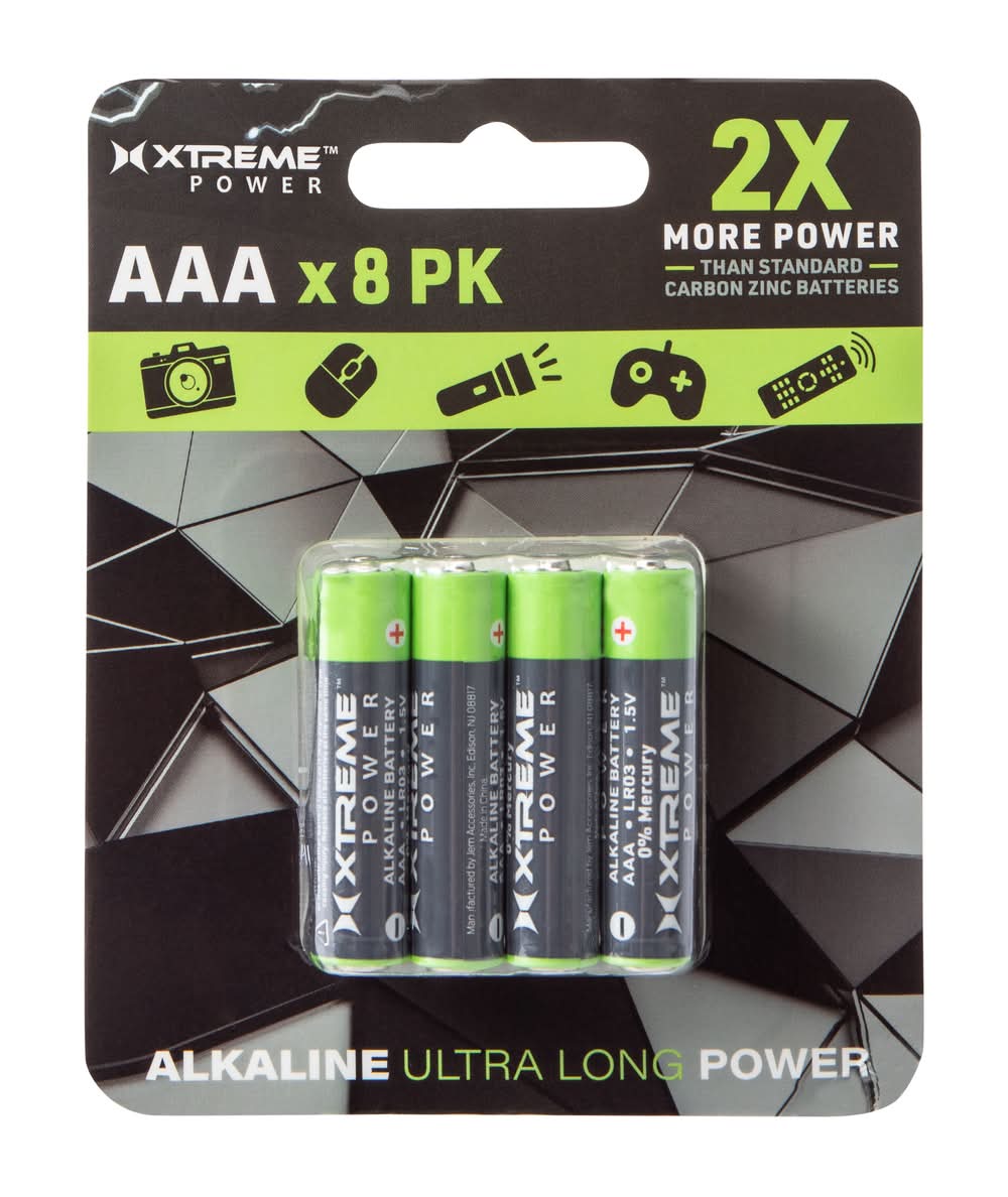 Xtreme Power™ AAA Batteries 8-Pack