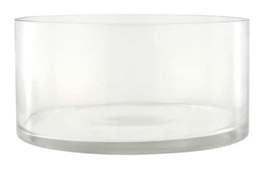 Ashland Short Glass Cylinder Vase, 3.75 in, Clear