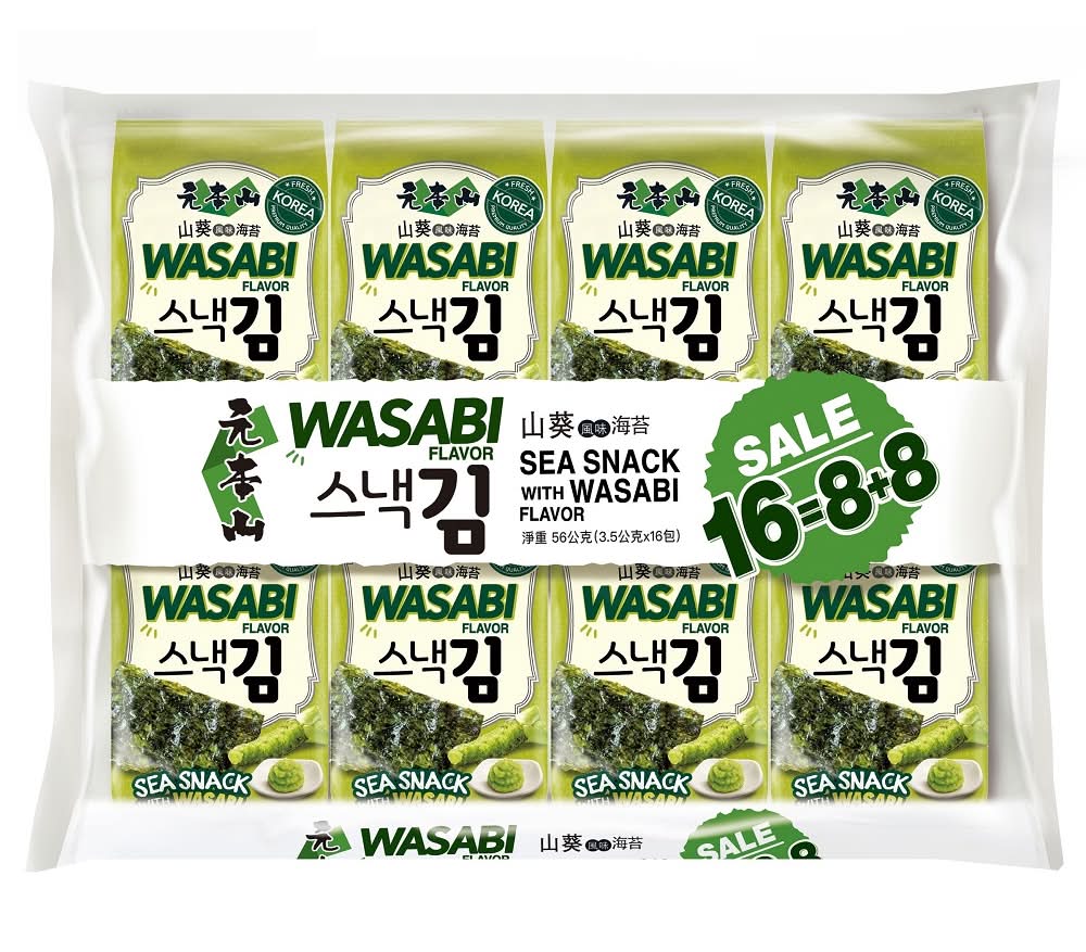元本山朝鮮海苔山葵風味量販袋 <56g克 x 1 x 1Bag袋>