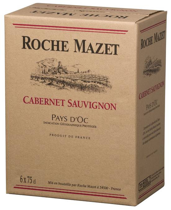Roche Mazet - Vin pays d'oc IGP cabernet sauvignon rouge (750 ml)