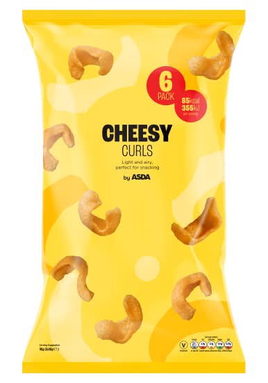 ASDA Cheesy Curls (6 pack)