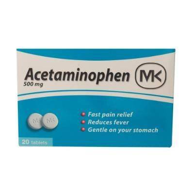 MK Acetaminofen Tableta 500mg  20 Tab.