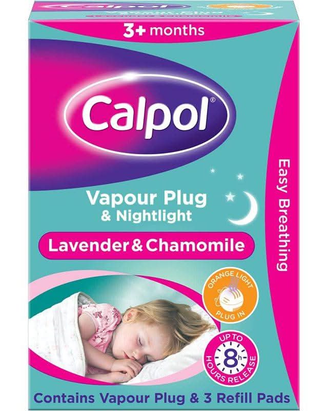 Calpol Vapour Plug & Nightlight Lavender & Chamomile (100g)