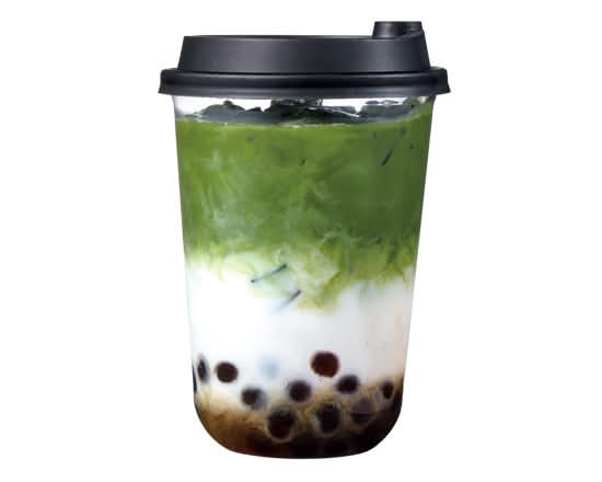 台湾タピオカ天空の抹茶ラテ