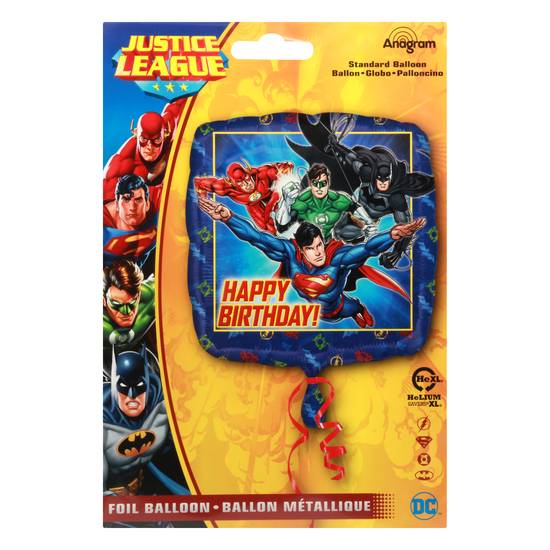 Anagram Justice League Happy Birthday Foil Balloon (1 ct)