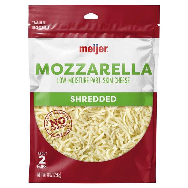 Meijer Shredded Mozzarella Cheese (8 oz)