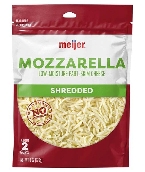 Meijer Shredded Mozzarella Cheese (8 oz)