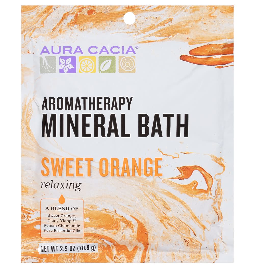 Aura Cacia Aromatherapy Mineral Bath Sweet Orange (2.5 oz)