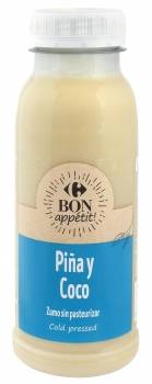 Zumo de piña y coco Carrefour botella 250 ml