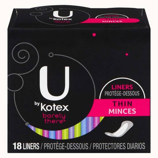 Kotex U Unscented Thin Liners (18 units)