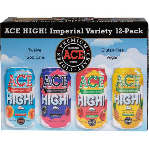 Ace Cider Imperial Cider Variety, Assorted (12 x 12 oz)