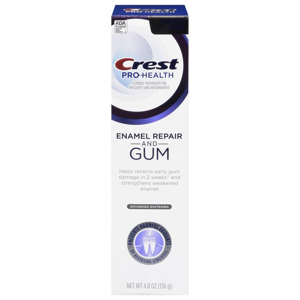 CREST Pro-Health Whitening Enamel Repair and Gum Toothpaste, Large (4.8 oz)