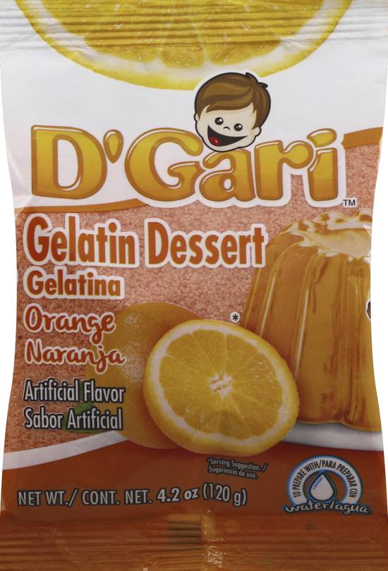 D'gari Orange Gelatin Dessert