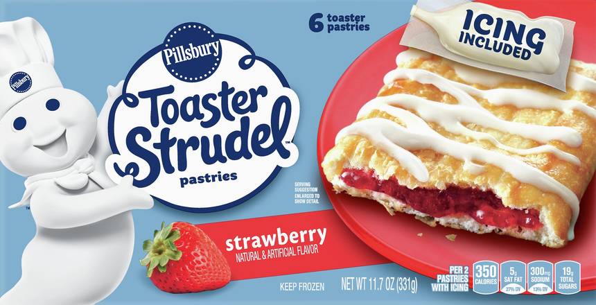Pillsbury Toaster Strudel Strawberry Pastries (6 ct)