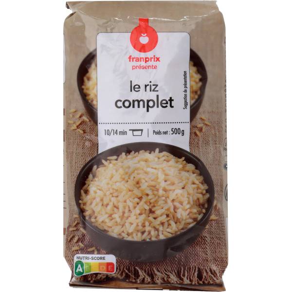 Franprix - Riz complet qualité supérieure (500g)