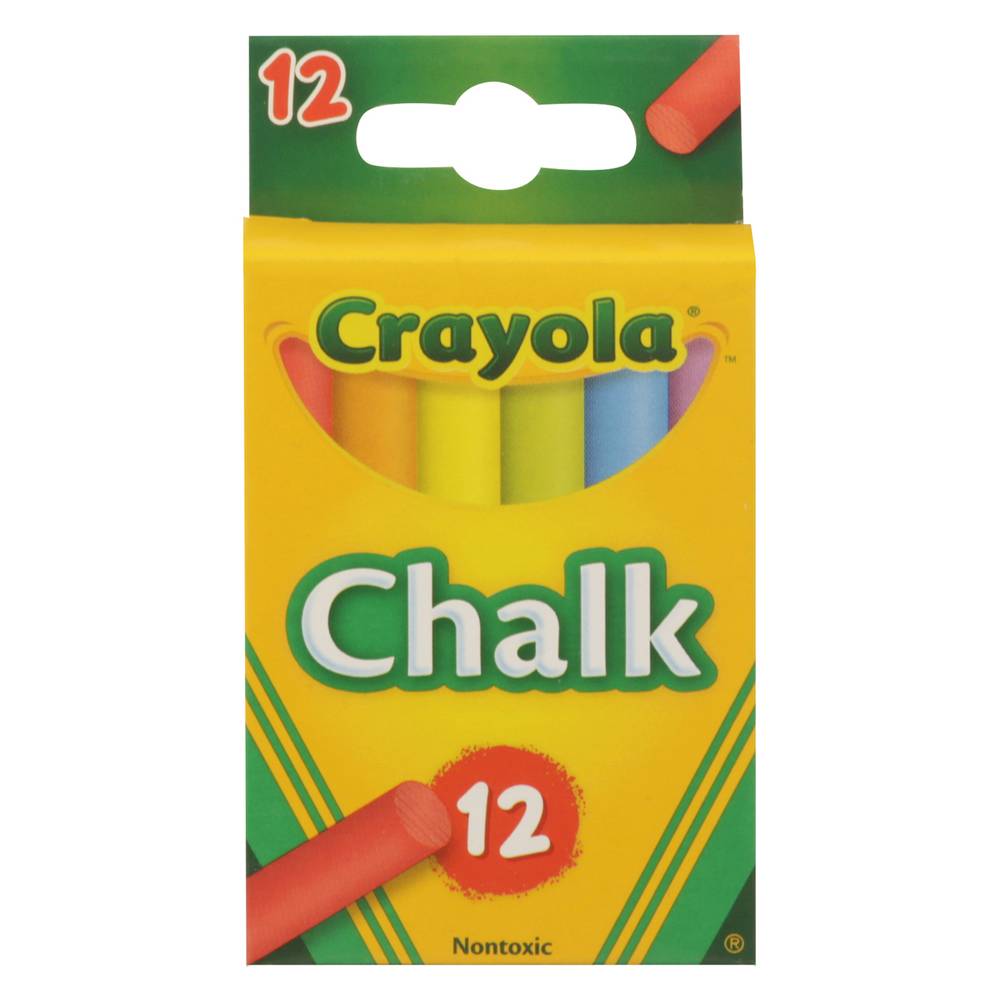 Crayola Nontoxic Colored Chalk Sticks