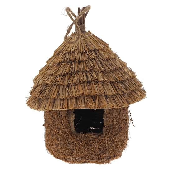 # Assorted Straw Braided Bird House (Asst)