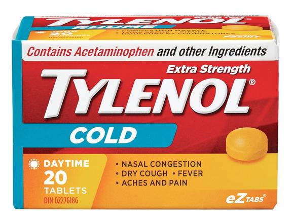 Tylenol Extra Strength Cold Relief Ez Tablets (20 units)