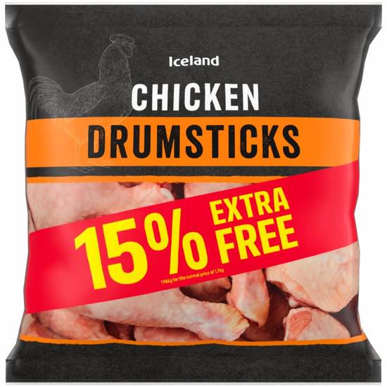 Iceland 15% Extra Free 1.96kg Chicken Drumsticks