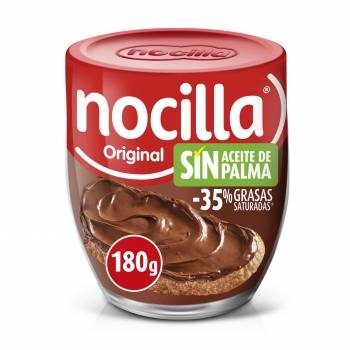 Crema de cacao con avellanas original Nocilla sin gluten y sin aceite de palma 180 g.