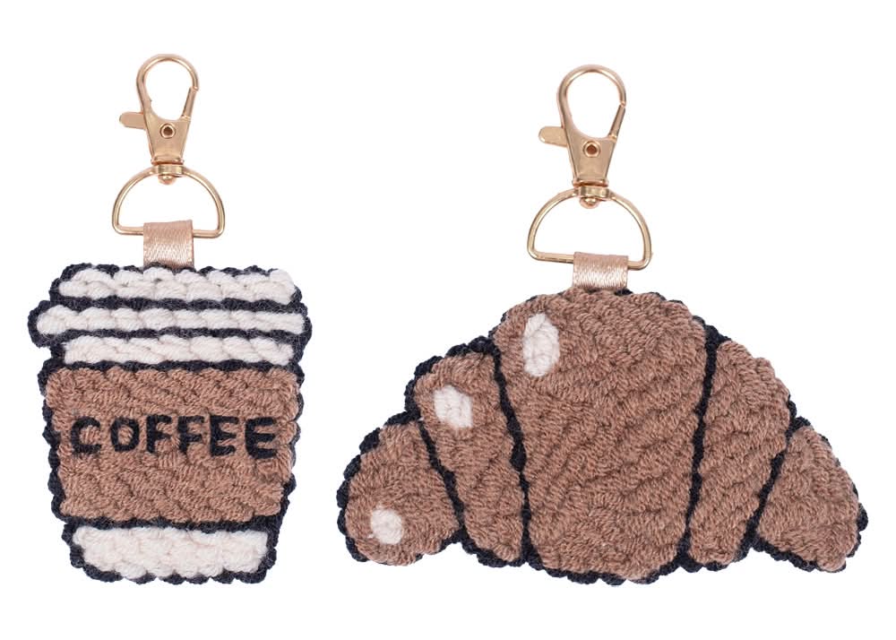 Pembrook Breakfast Punch Needle Keychain Kit