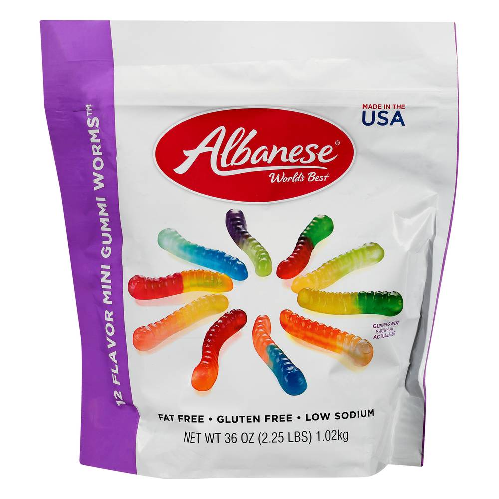 Albanese Mini 12 Flavor Gummi Worms (2.25 lbs)