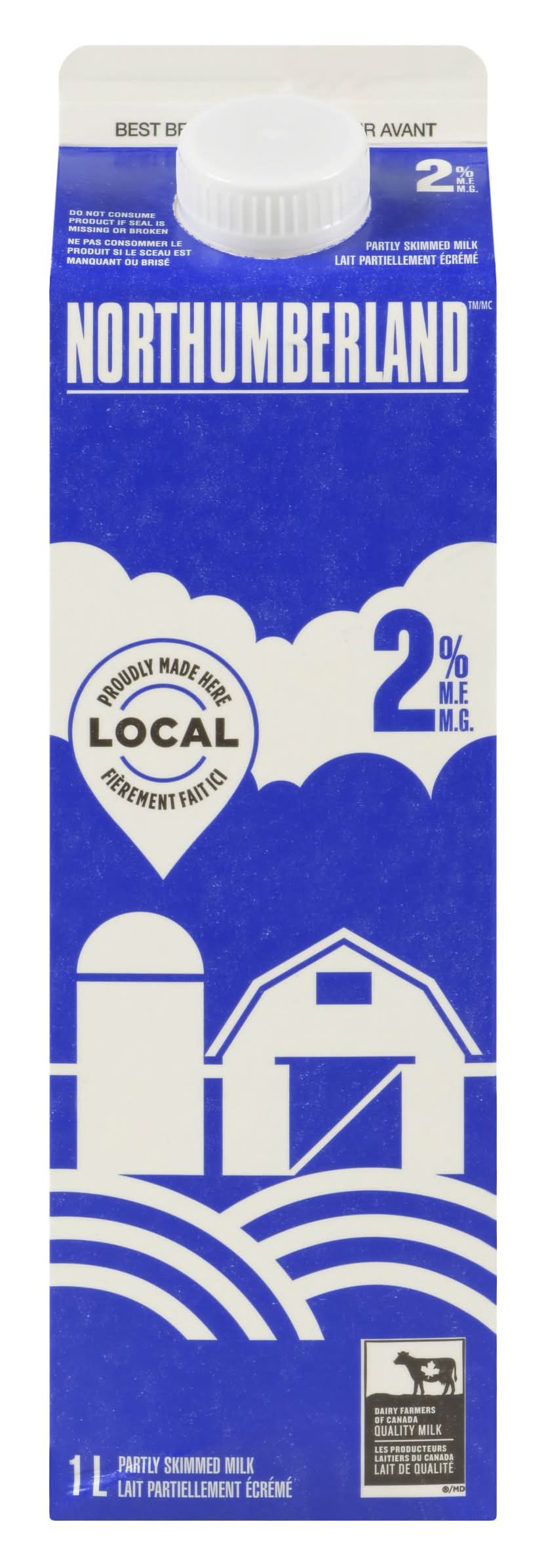 Northumberland lait partiellement écrémé - partly skimmed milk (1 l)