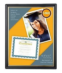 Victory Light Plastic Picture Frame, Black (VS1001K)