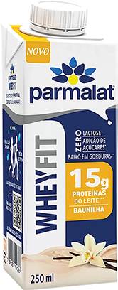 Parmalat bebida láctea uht wheyfit 15g sabor baunilha (250 ml)
