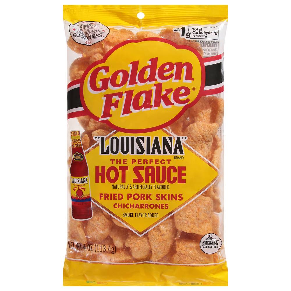 Golden Flake La Hot Pork Skins, Smoke (4 oz)