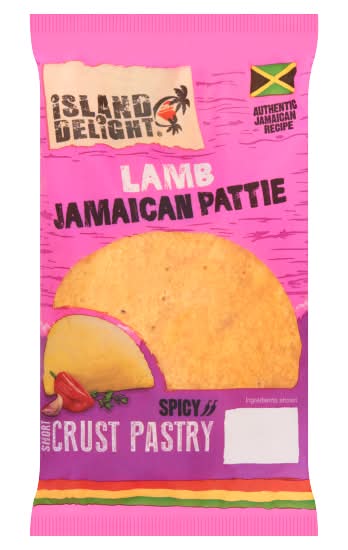 Island Delight Lamb Jamaican Pattie Shortcrust Pastry (140g)