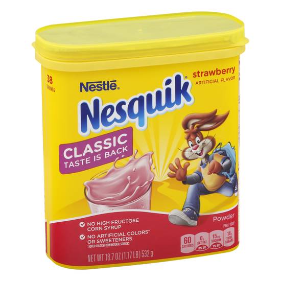 Nesquick Nestle Strawberry Powder Drink Mix (18.7 oz)