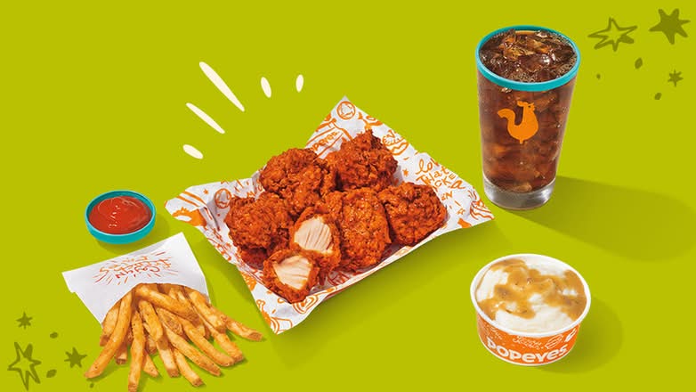 6Pc Boneless Wings Large Combo