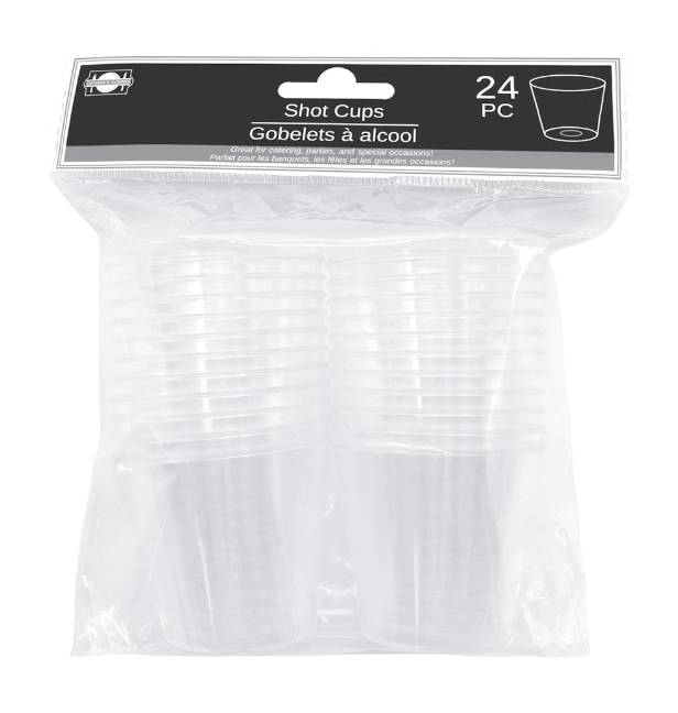 Clear Plastic Shot Party Cup Whiskey Shooters Bar Glass