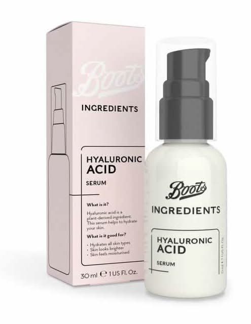 Boots Ingredients Hyaluronic Acid Serum 30ml