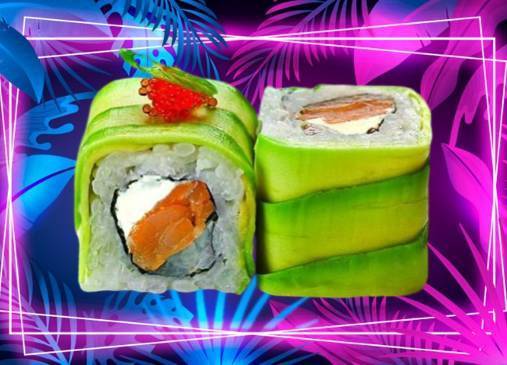 Roll Dragon / Saumon cheese (x6)