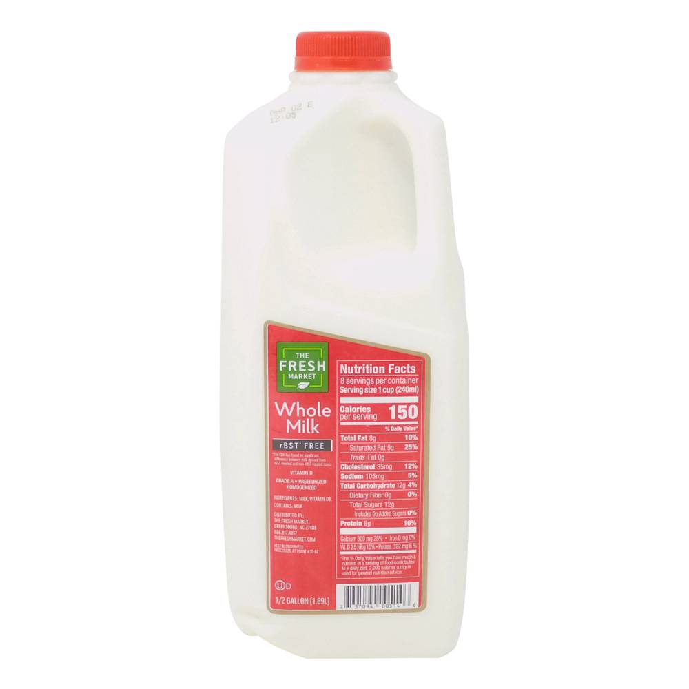 The Fresh Market Bst Free Whole Milk (64 fl oz)