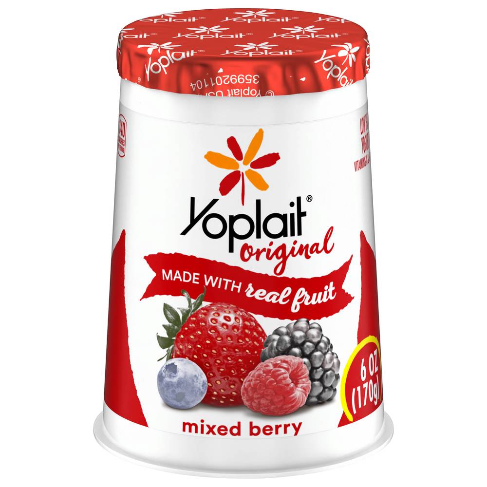 Yoplait Original Low Fat Mixed Yogurt, Berry (6 oz)