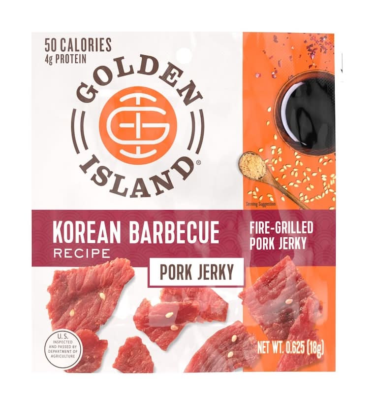 Golden Island Fire-Grilled Pork Jerky, Korean Barbecue (0.62 oz)