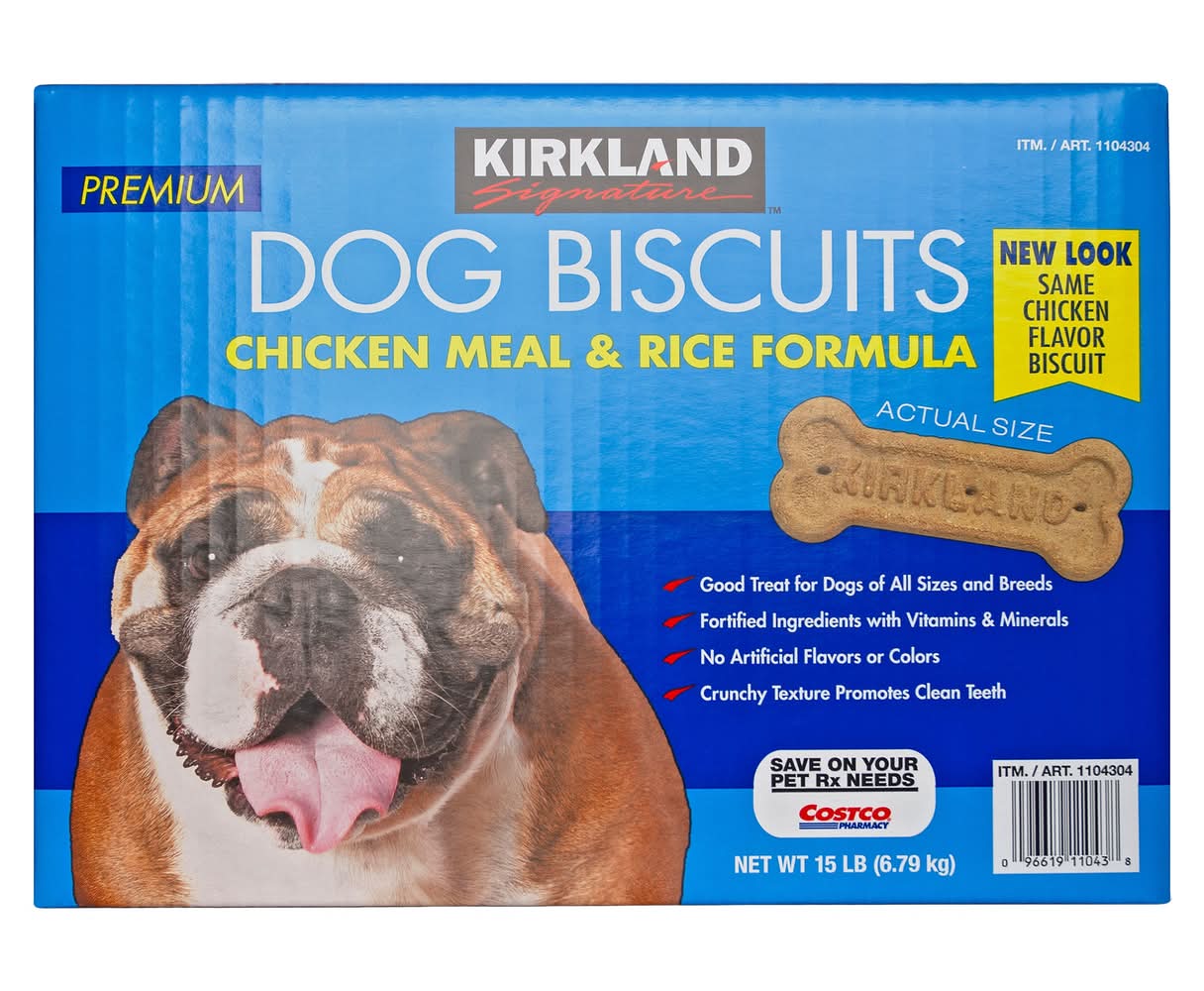 Kirkland Signature Formula Dog Biscuits, Chicken Meal & Rice (15 lbs)