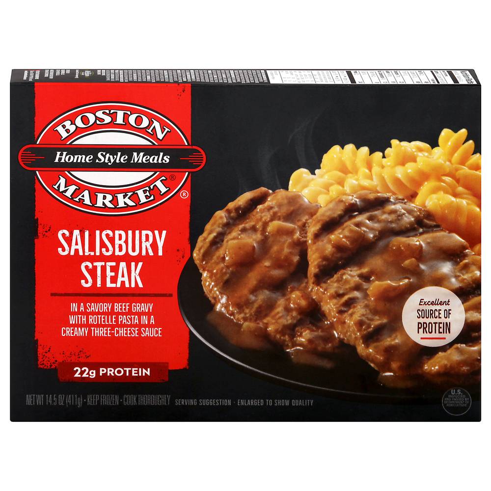 Boston Market Salisbury Steak in Gravy With Rotelle Pasta (14.5 oz)